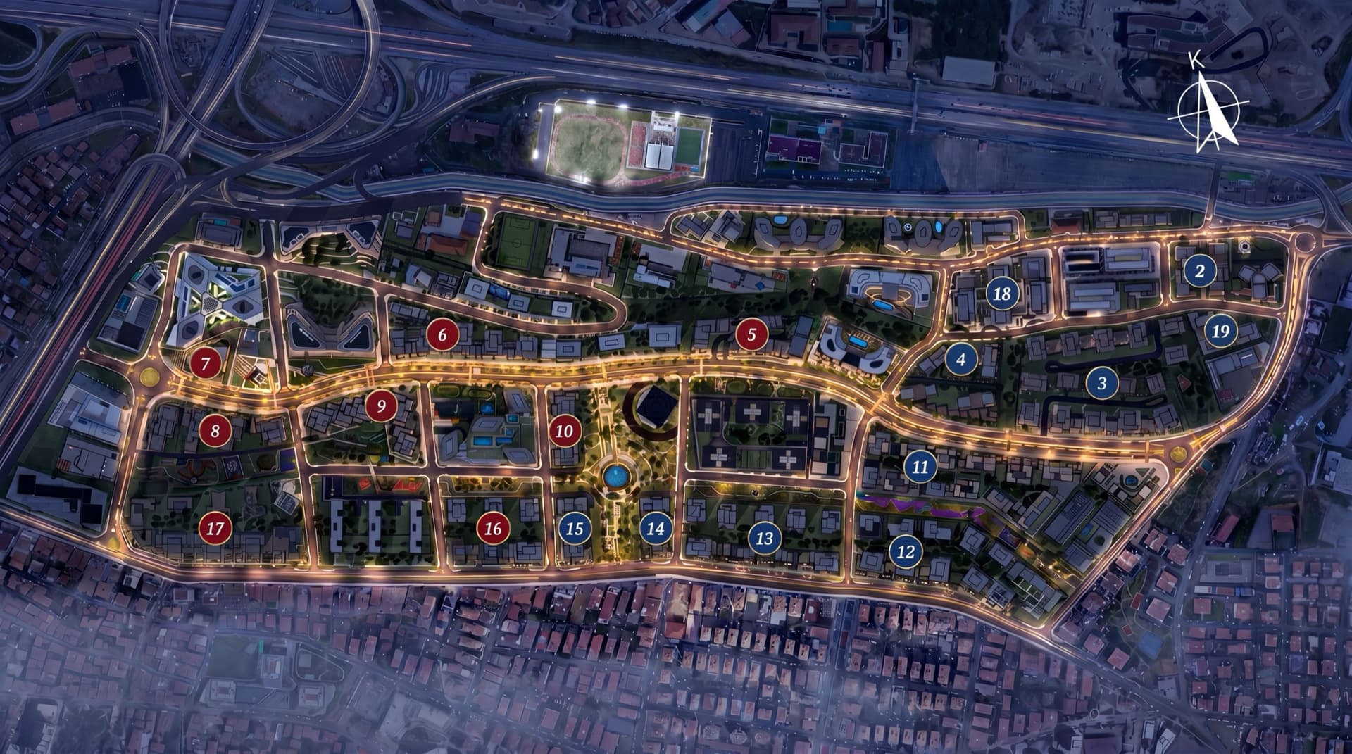 Yeni Fikirtepe etapları
